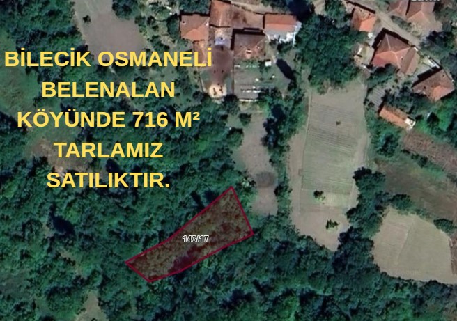 BİLECİK OSMANELİ BELENALAN KÖYÜNDE 716 M² TARLAMIZ SATILIKTIR. - BİLECİK OSMANELİ fotoğraf 4